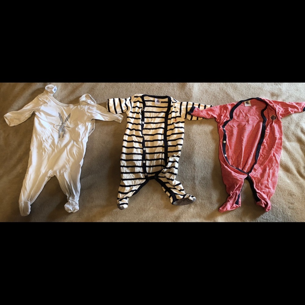 3 pajamas newborns - snap